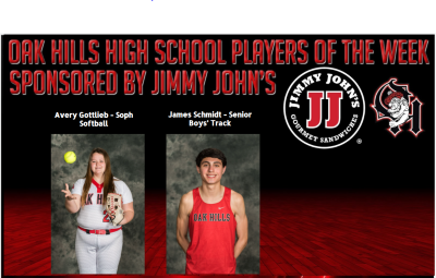 James Schmidt and Avery Gottlieb, 4.19.21 Jimmy John's Players of the Week